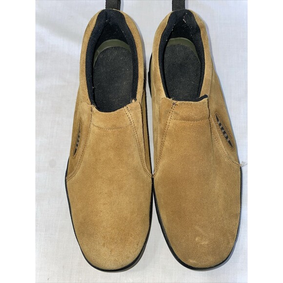 Roper Hiking Shoes Mens Size 13 M Tan Suede Leather Grip Sole Slip On main image 8